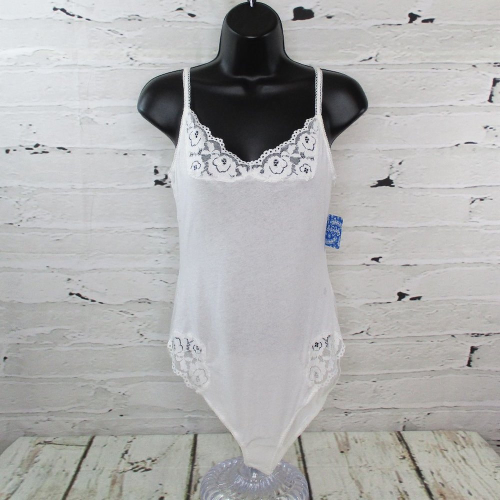 Free People Intimately Side of Sass Lace Trim Bodysuit